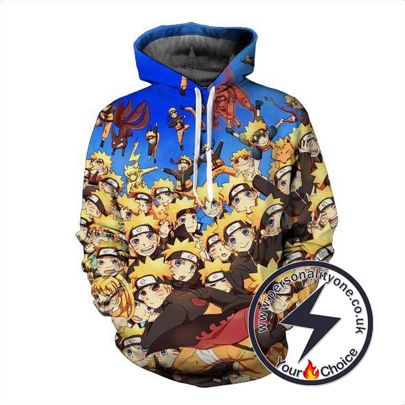 Naruto - Naruto Clone 3D - Naruto Hoodies